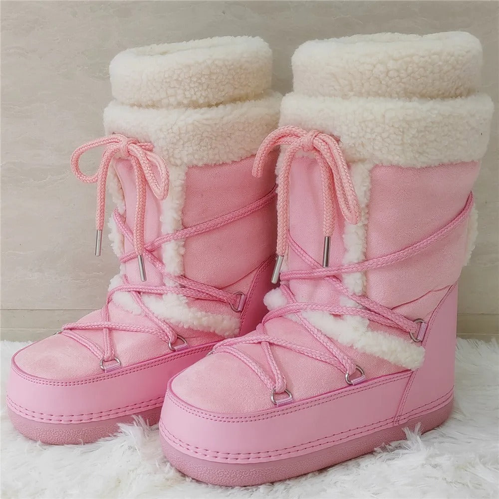 Bottines fourrées pour la neige