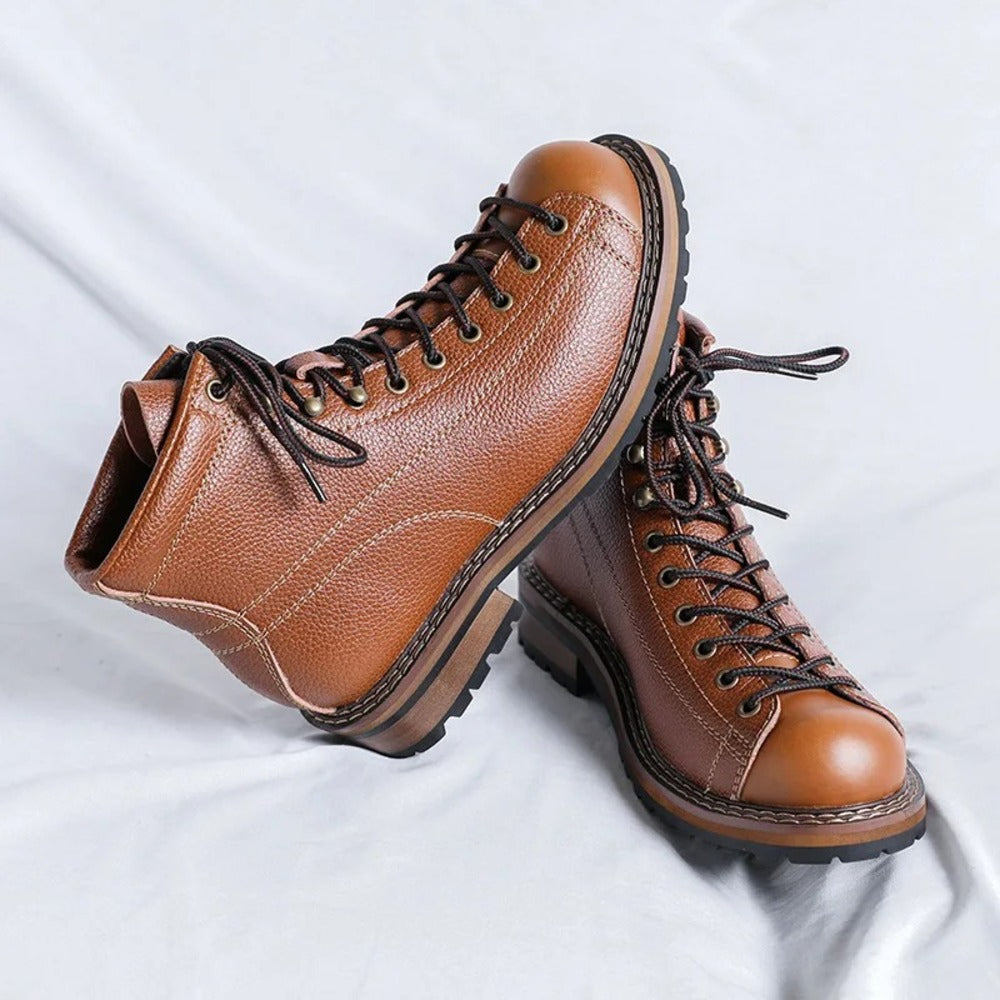 Bottes en cuir pour homme