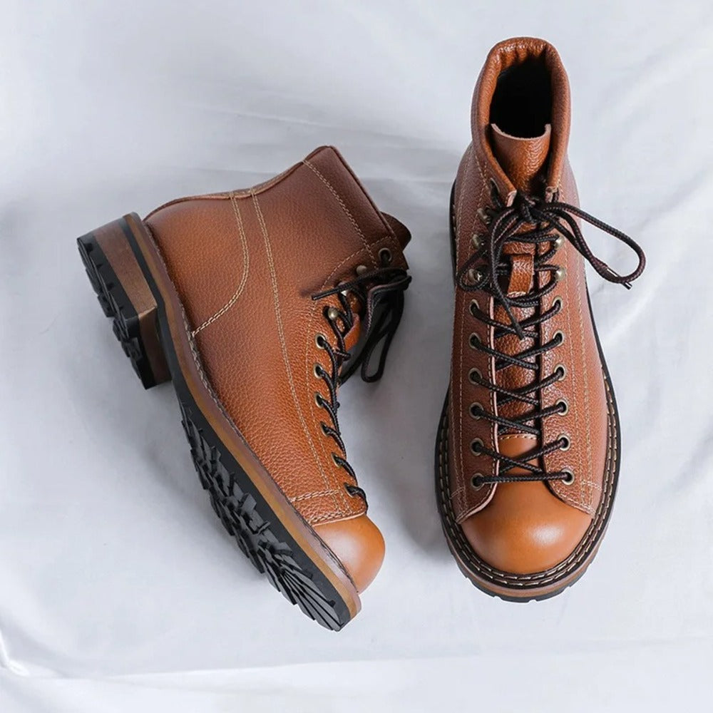 Bottes en cuir pour homme