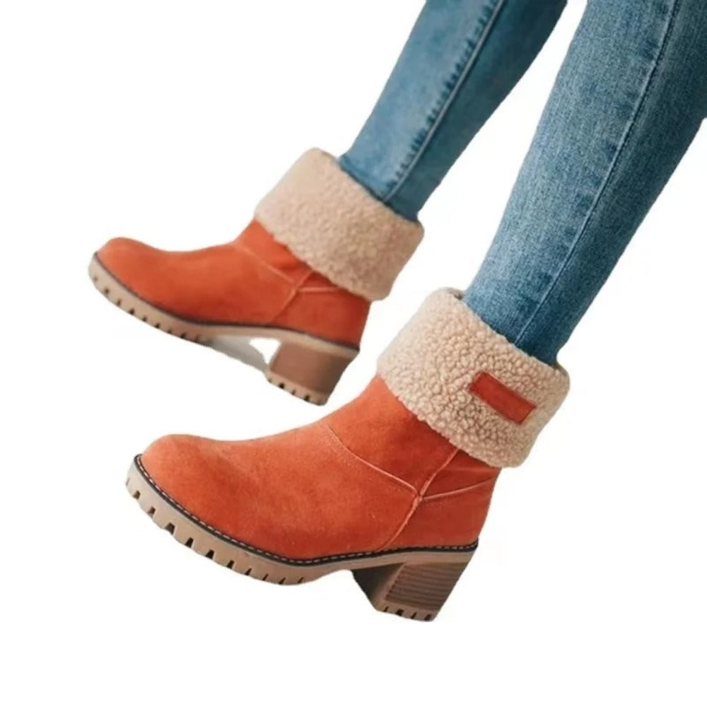 Bottines femmes daim