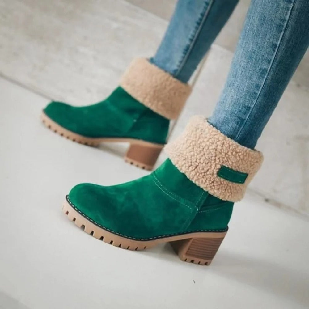 Bottines femmes daim
