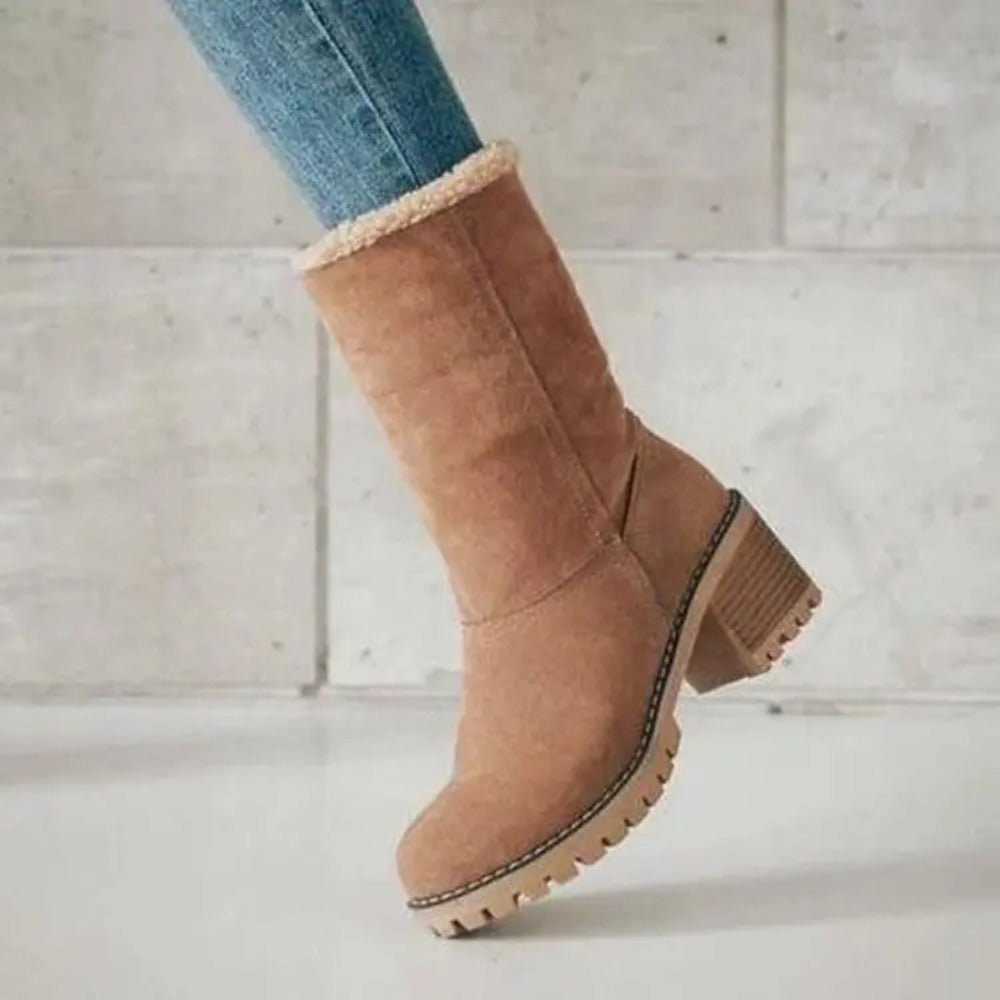 Bottines femmes daim