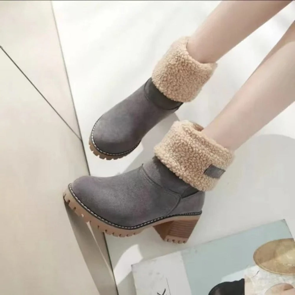 Bottines femmes daim