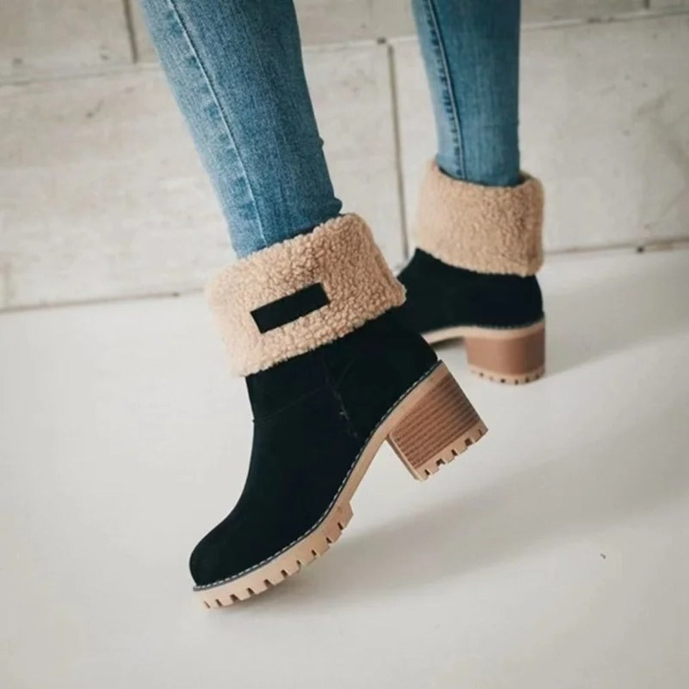 Bottines femmes daim
