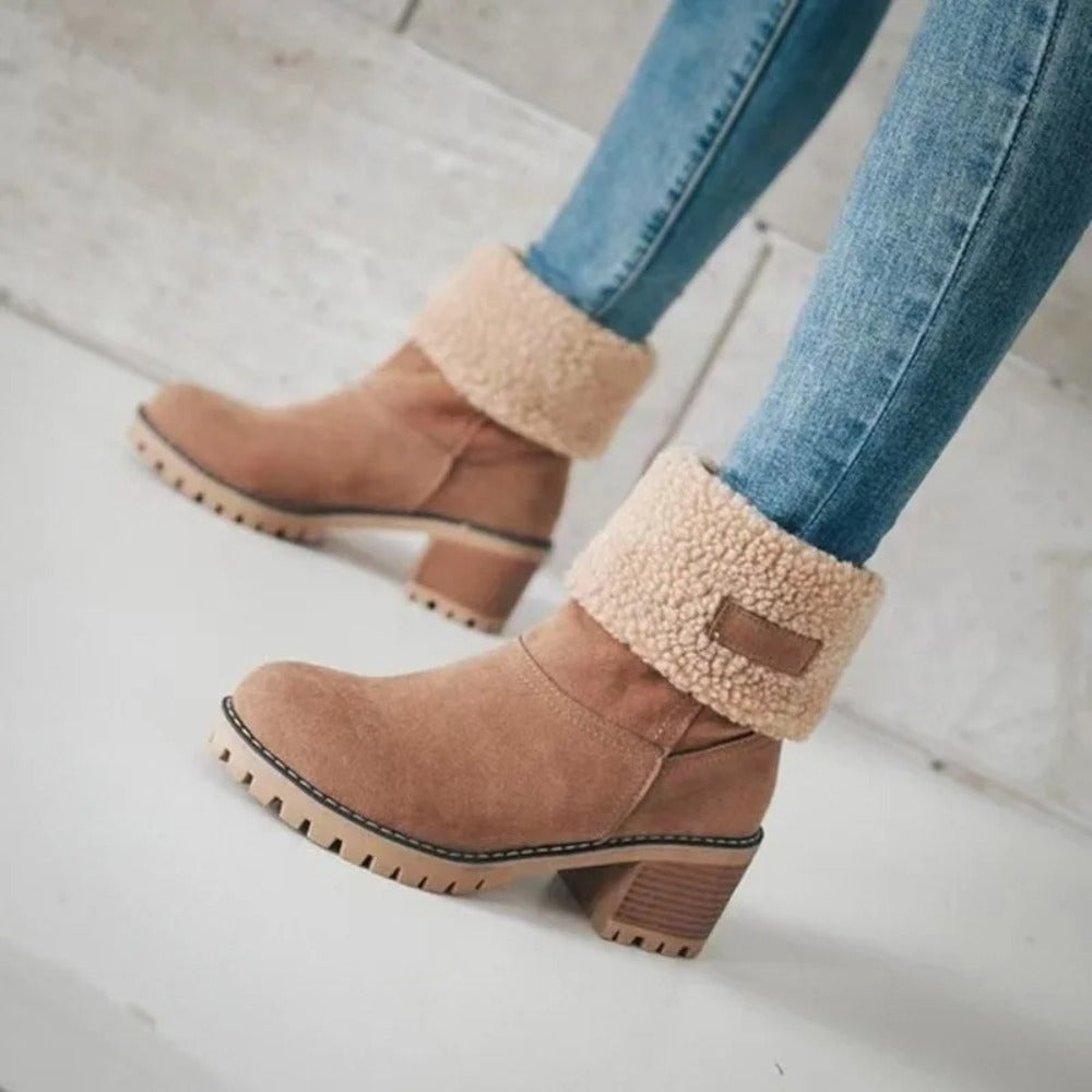 Bottines femmes daim
