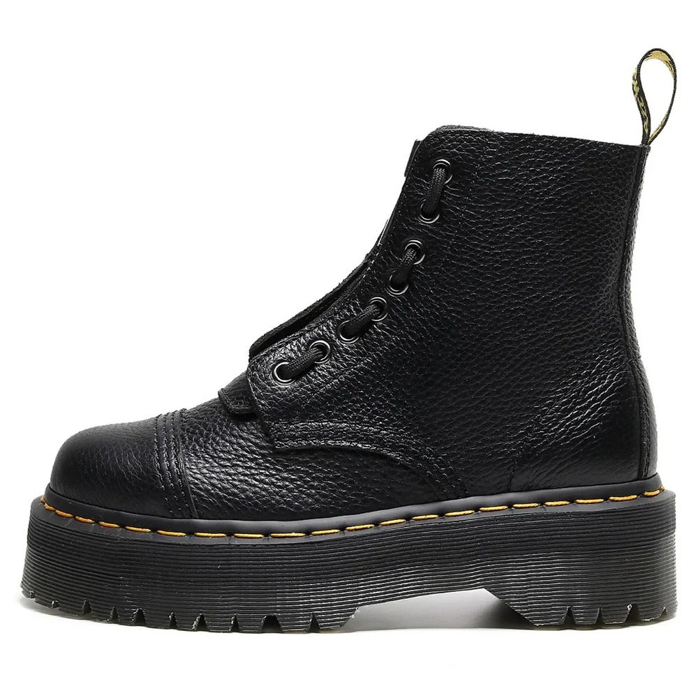 Bottines à lacets cuir femme compensées