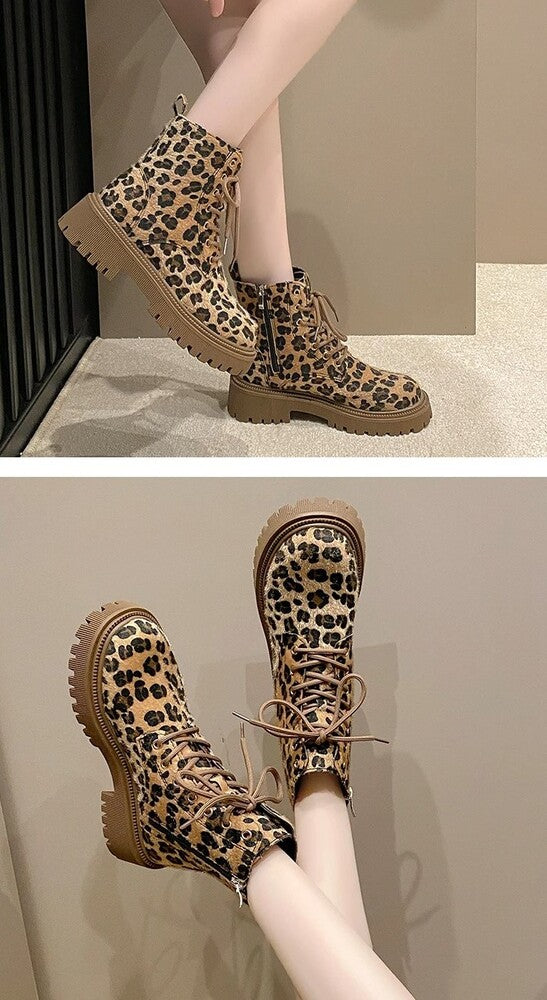 Bottines léopard