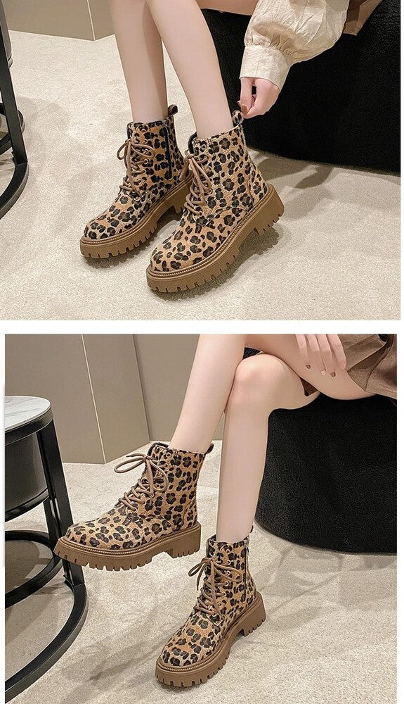 Bottines léopard