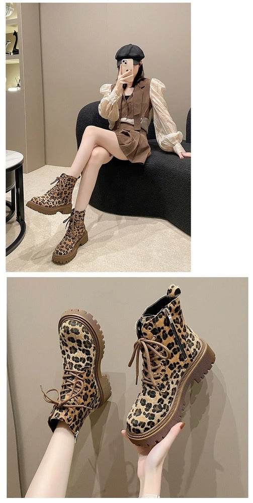 Bottines léopard