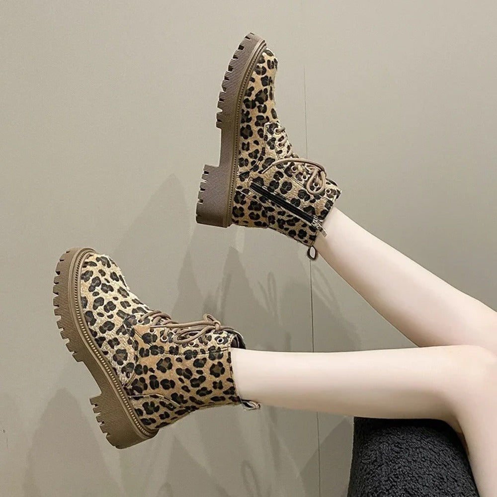 Bottines léopard