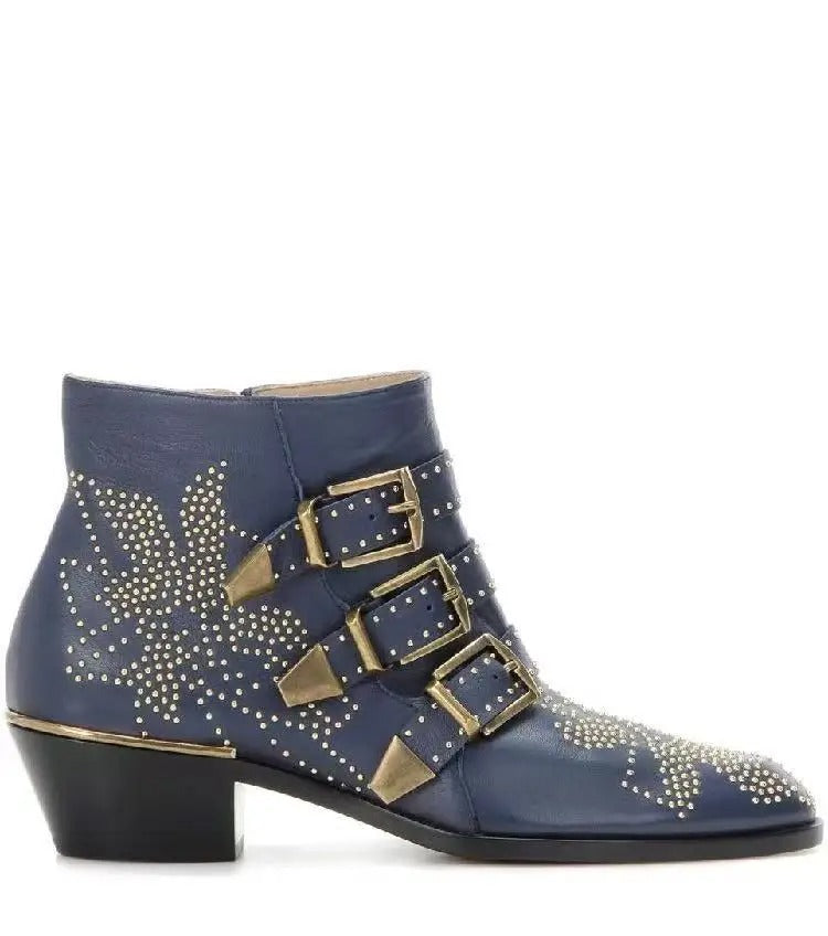 Bottines motardes pour femme