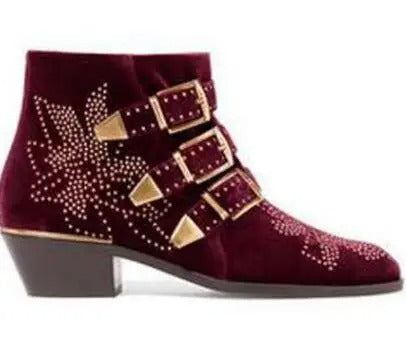 Bottines motardes pour femme