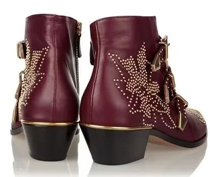 Bottines motardes pour femme