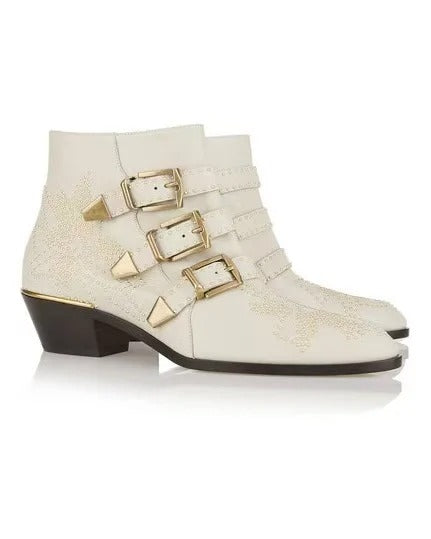 Bottines motardes pour femme