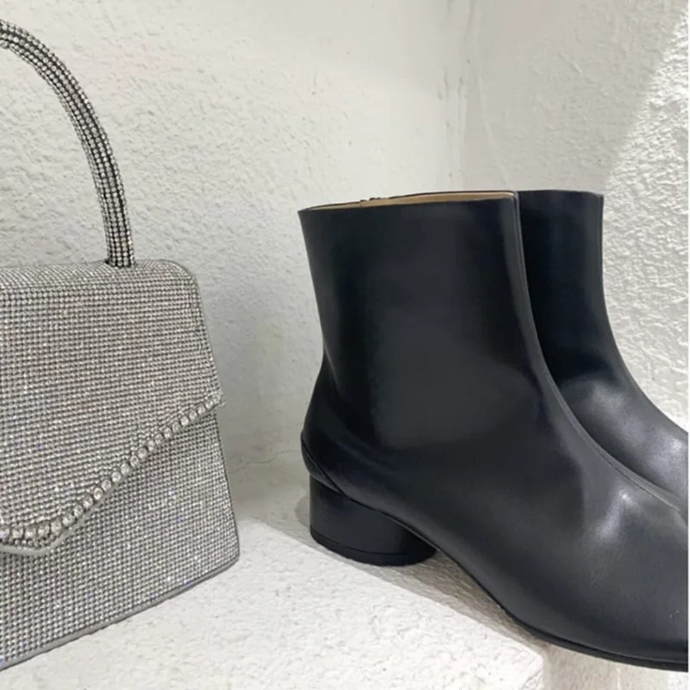 Bottines noires à plateforme