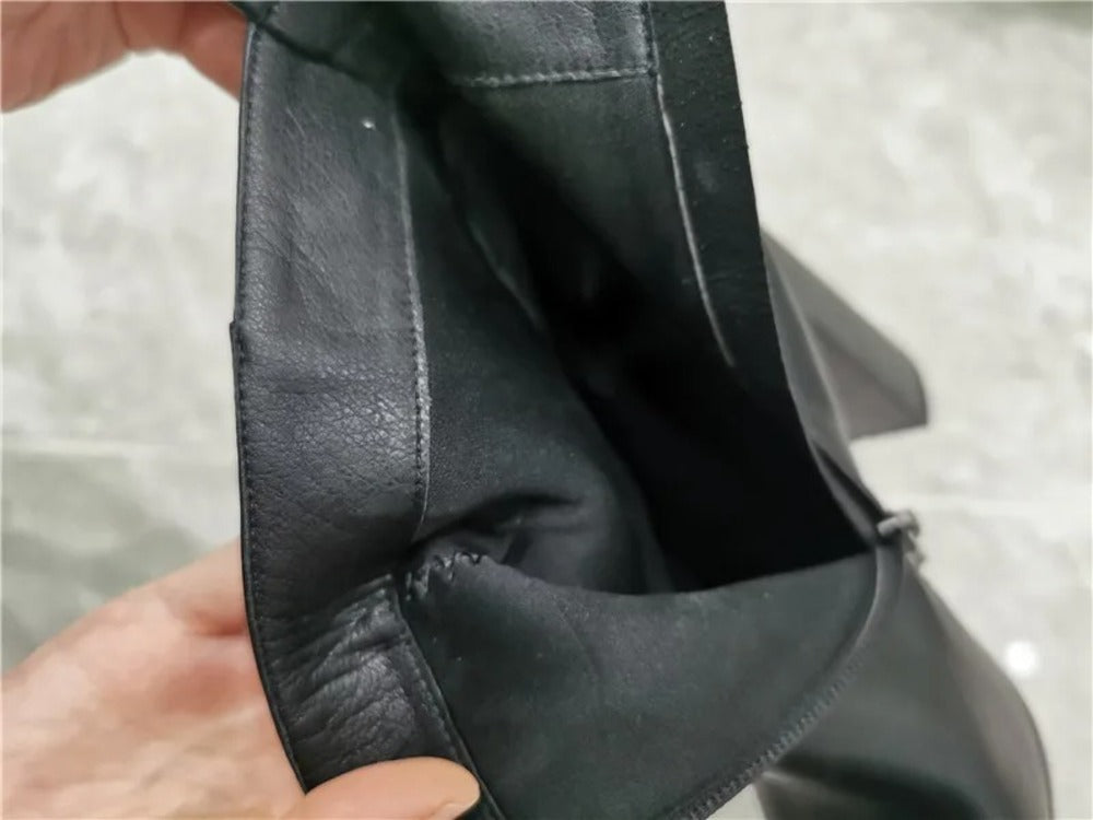 Bottines noires à talons