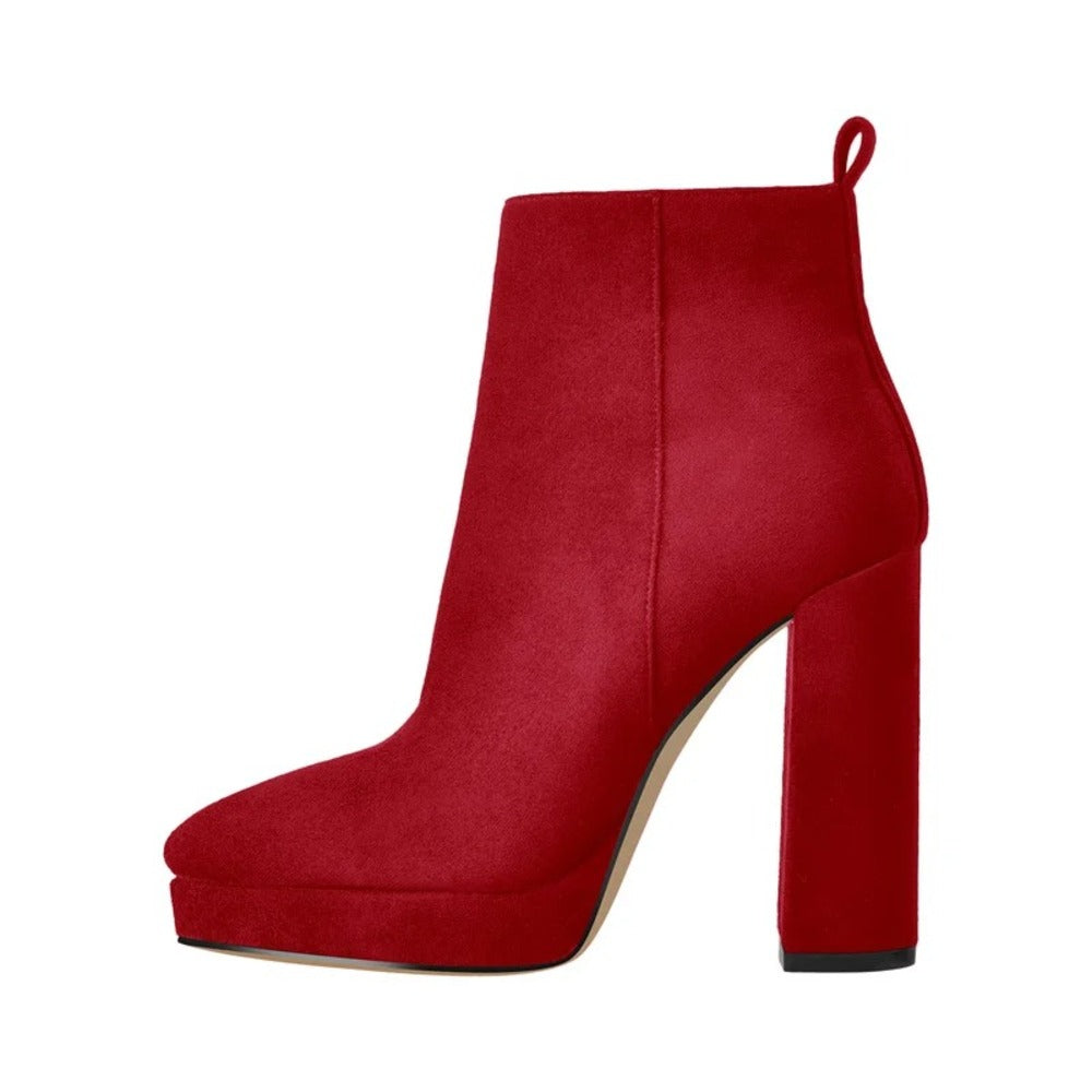 Bottines noires à talons