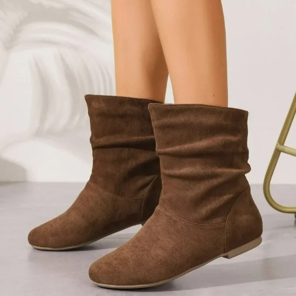 Bottines plissées