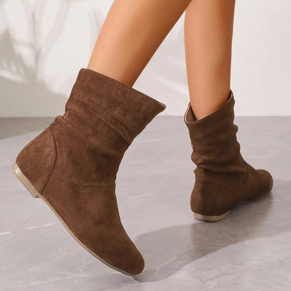 Bottines plissées