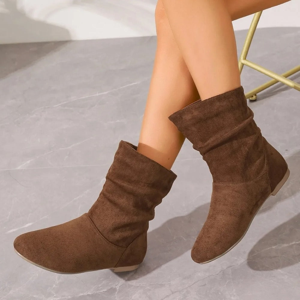 Bottines plissées