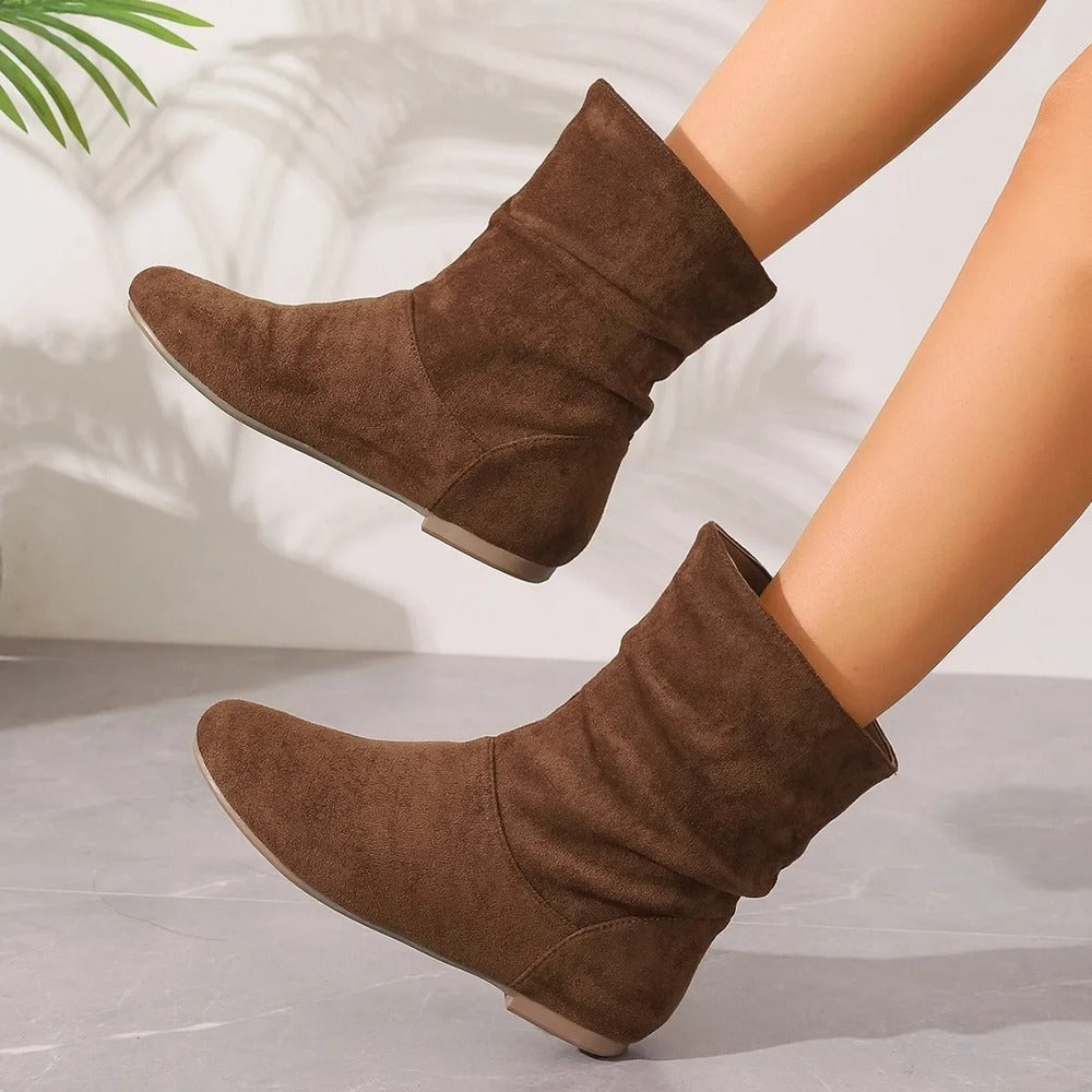 Bottines plissées