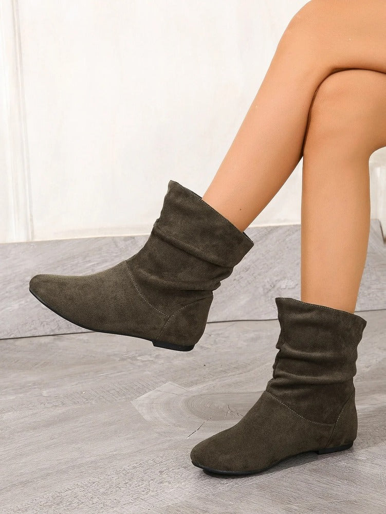 Bottines plissées