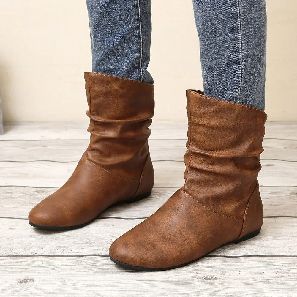 Bottines plissées