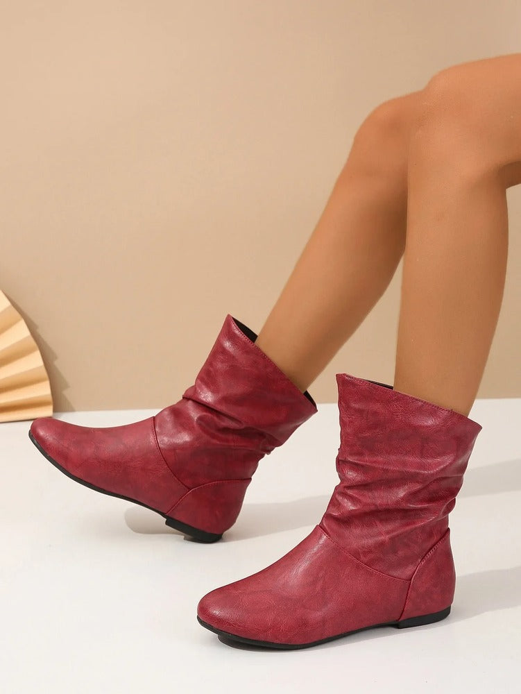 Bottines plissées