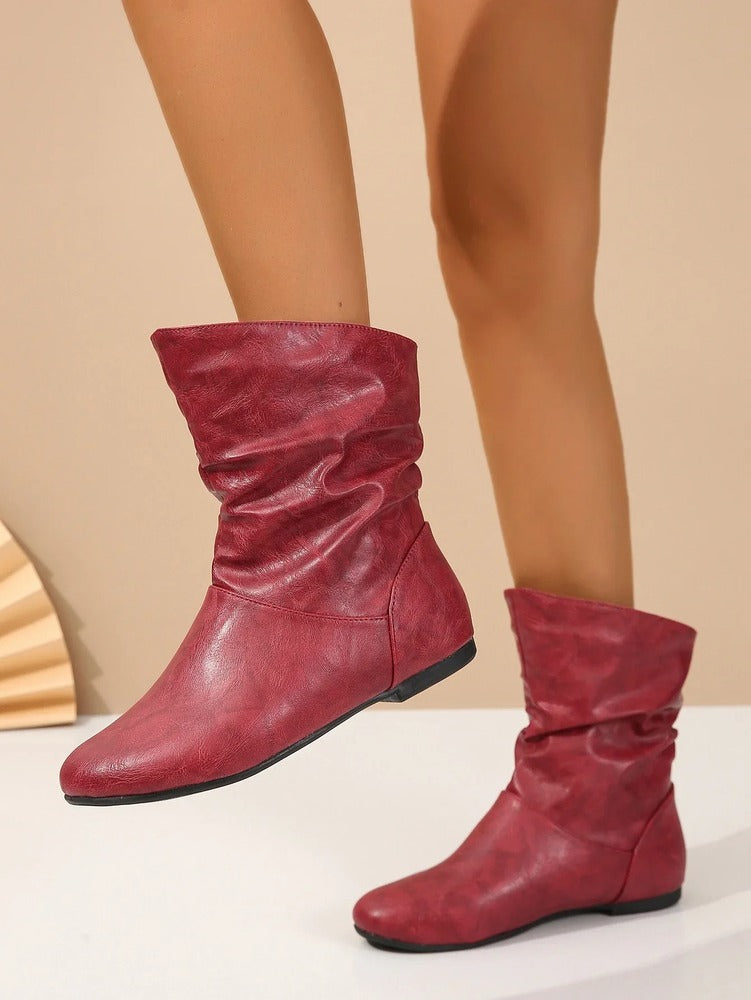 Bottines plissées