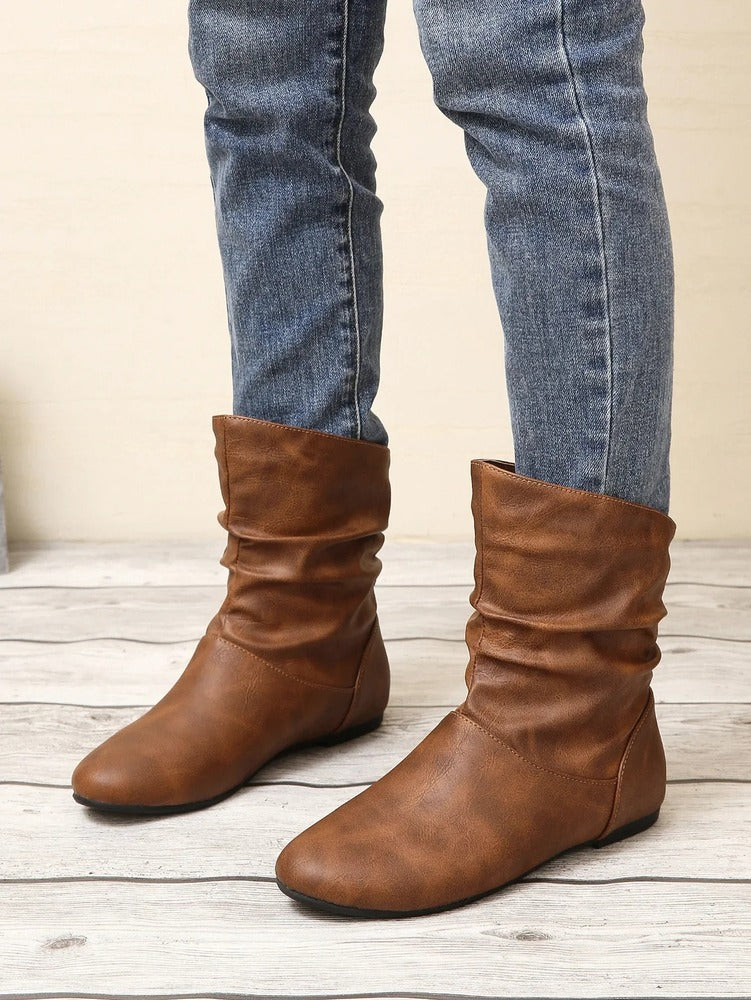 Bottines plissées