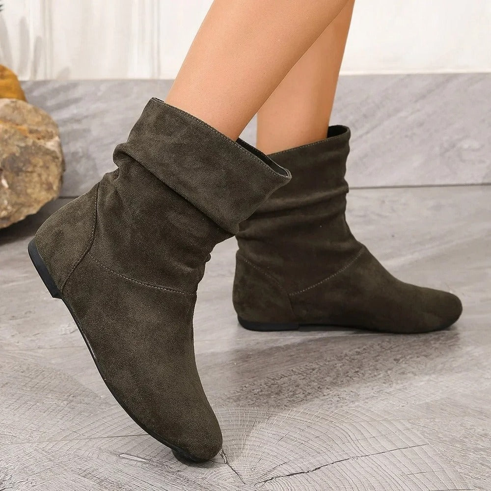 Bottines plissées
