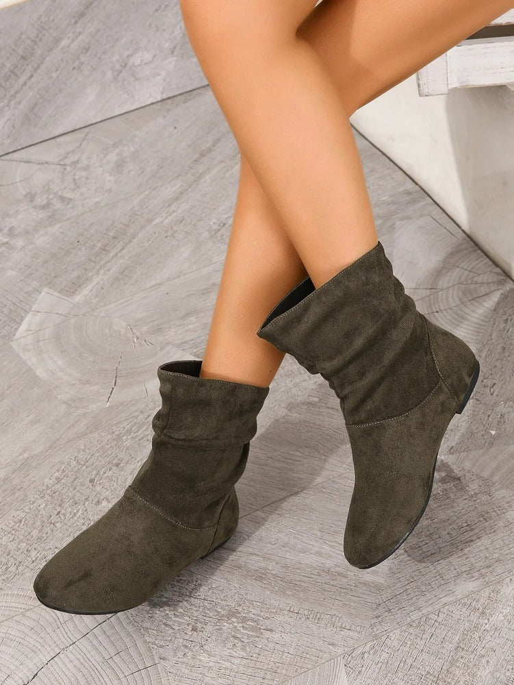 Bottines plissées