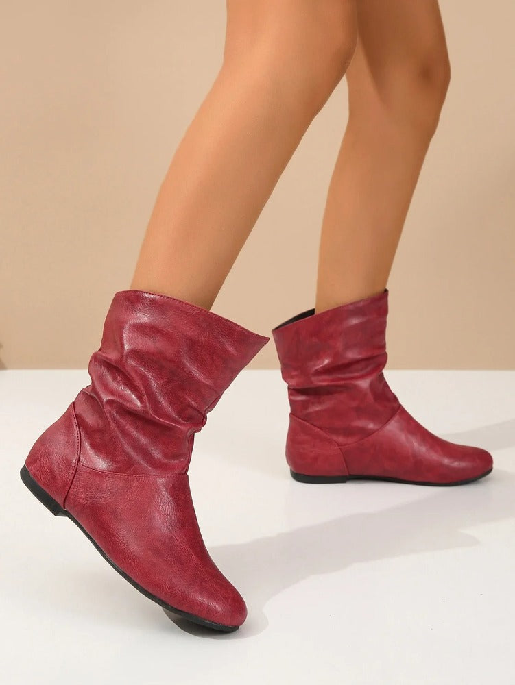Bottines plissées