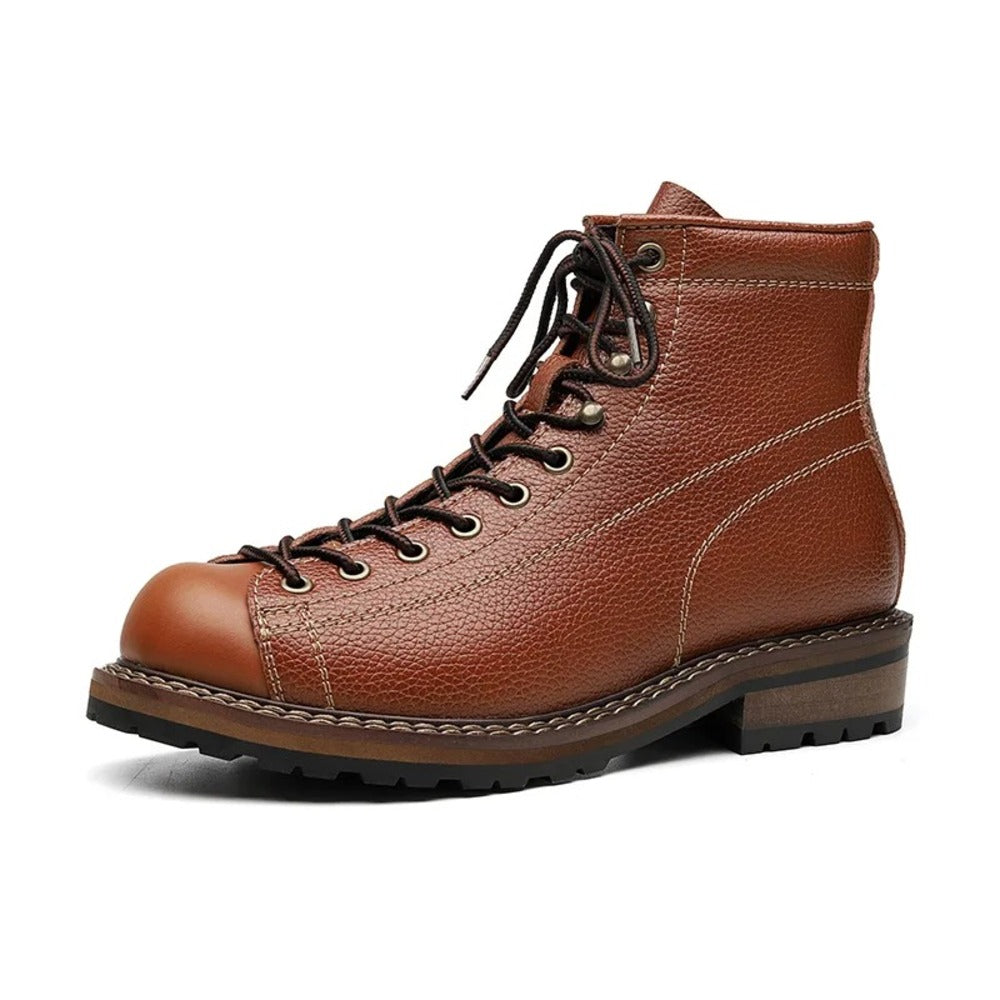 Bottes en cuir pour homme