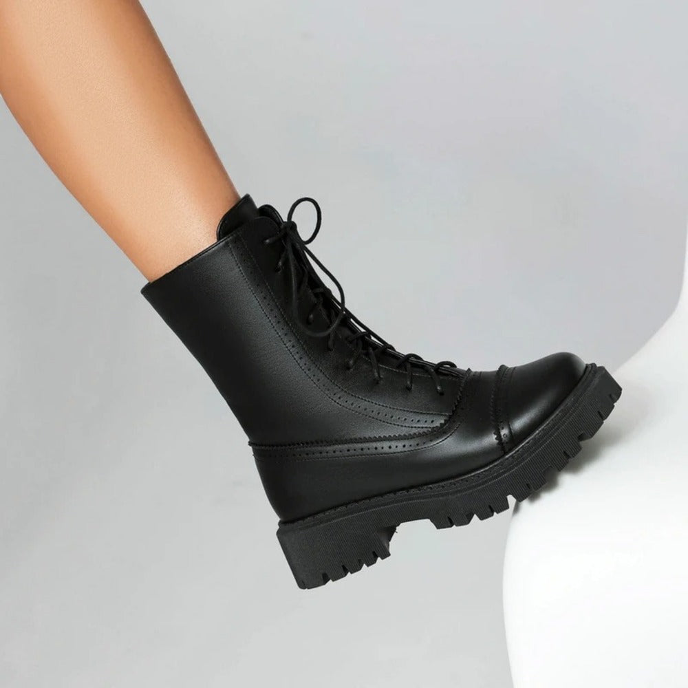 Bottines rouge bordeaux