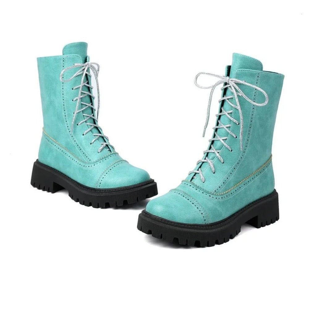 Bottines rouge bordeaux