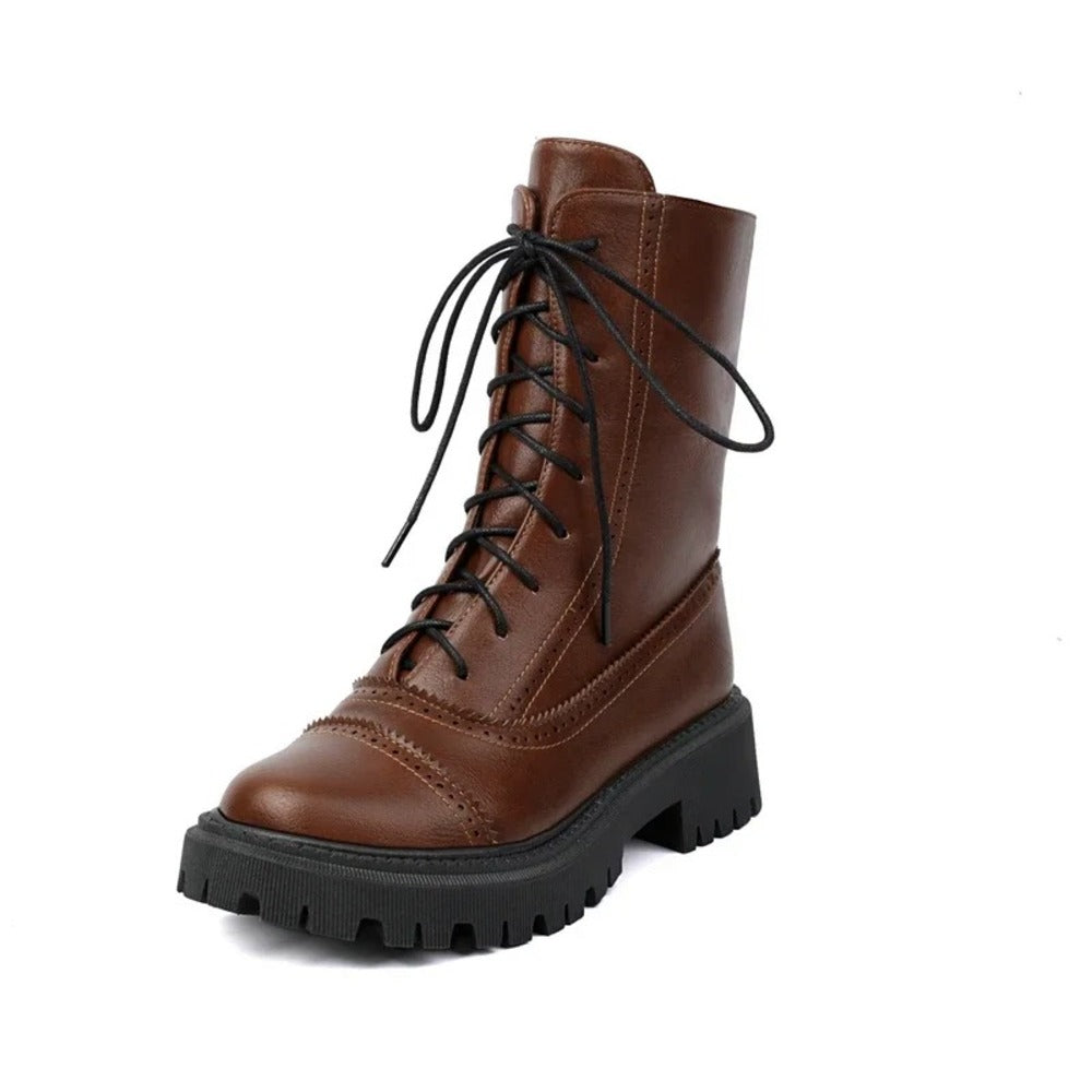 Bottines rouge bordeaux