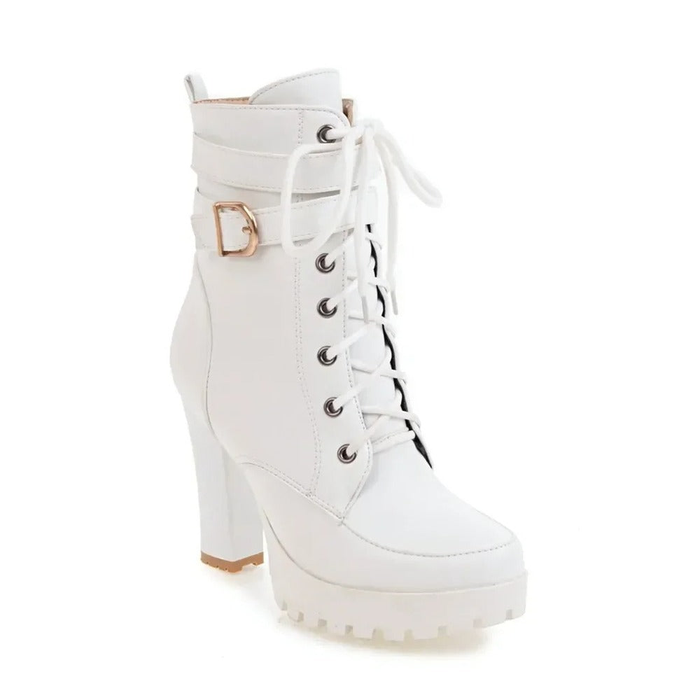 Bottines talons carrés