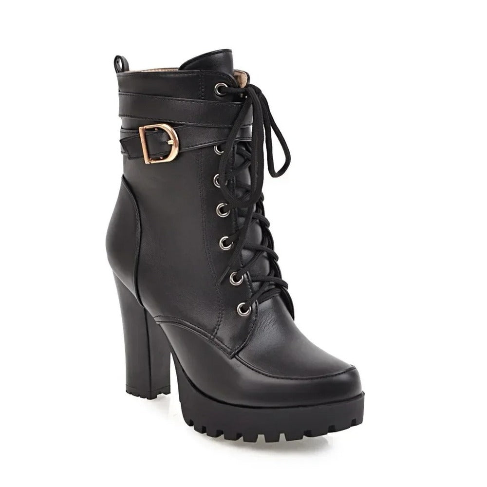 Bottines talons carrés