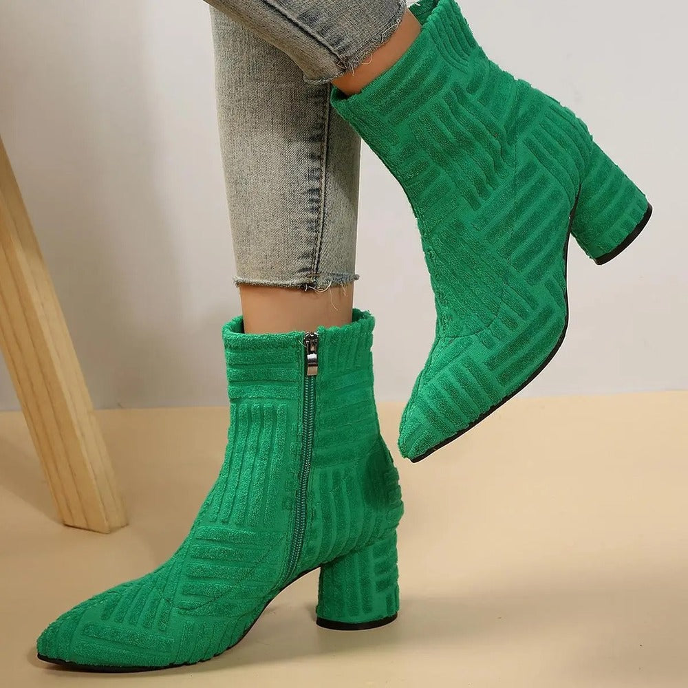 Bottines vert émeraude