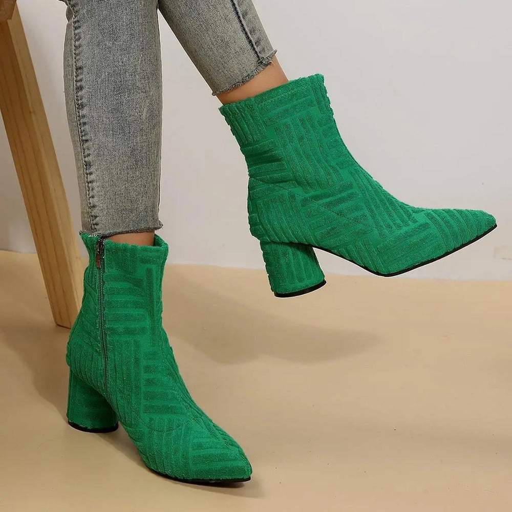 Bottines vert émeraude