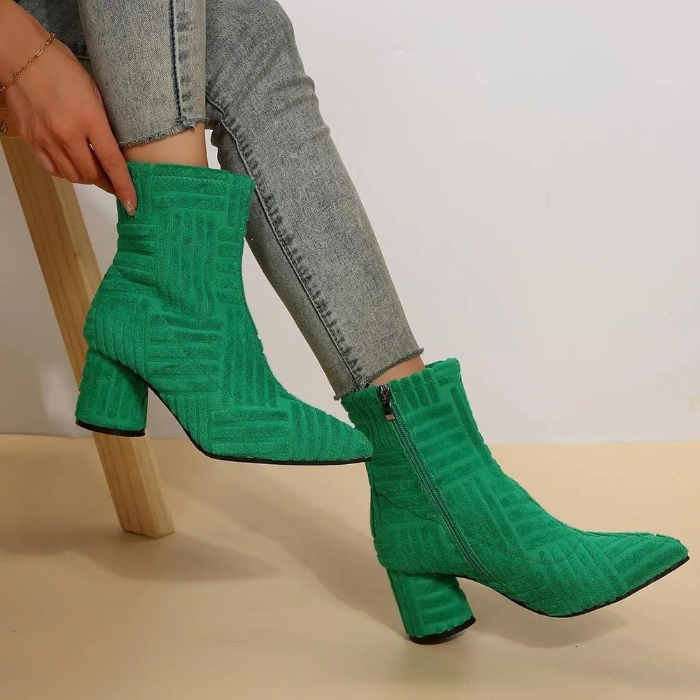 Bottines vert émeraude