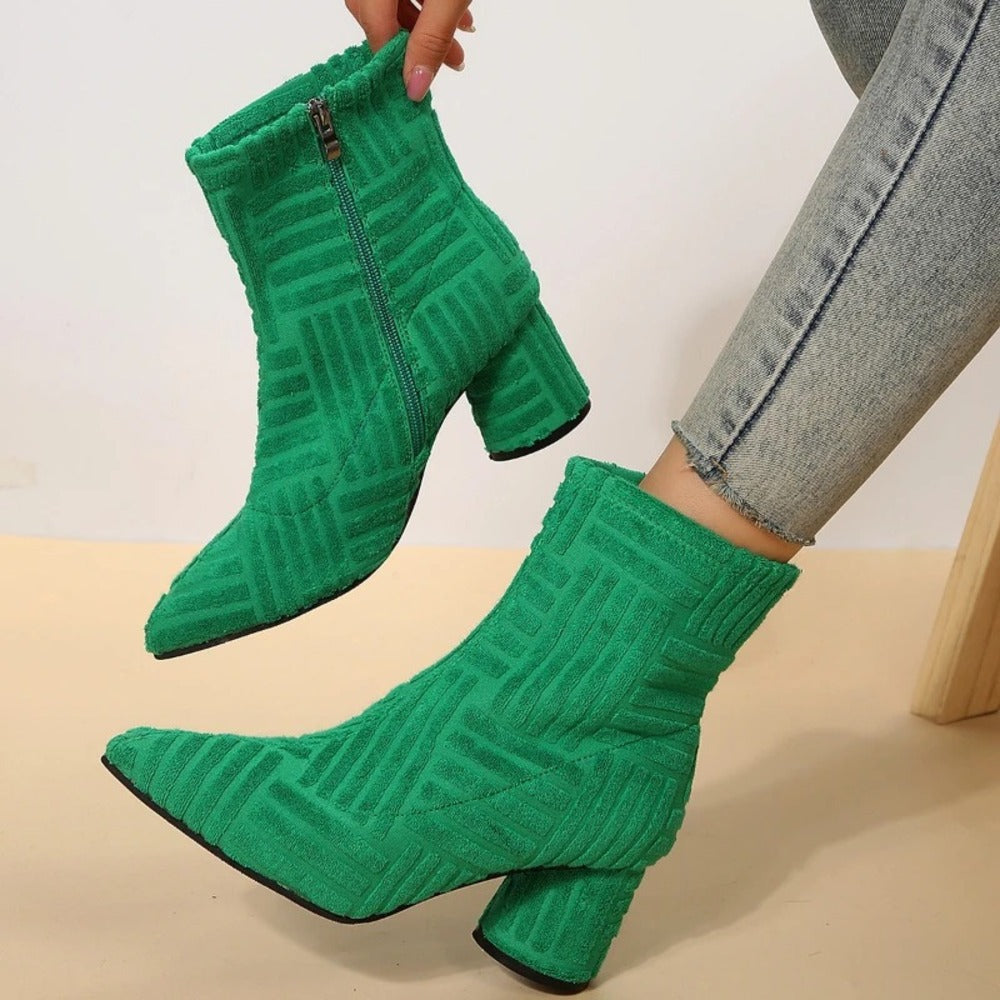 Bottines vert émeraude