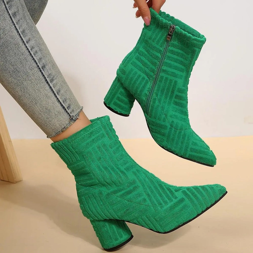 Bottines vert émeraude