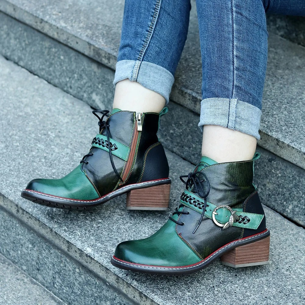 Bottines vertes