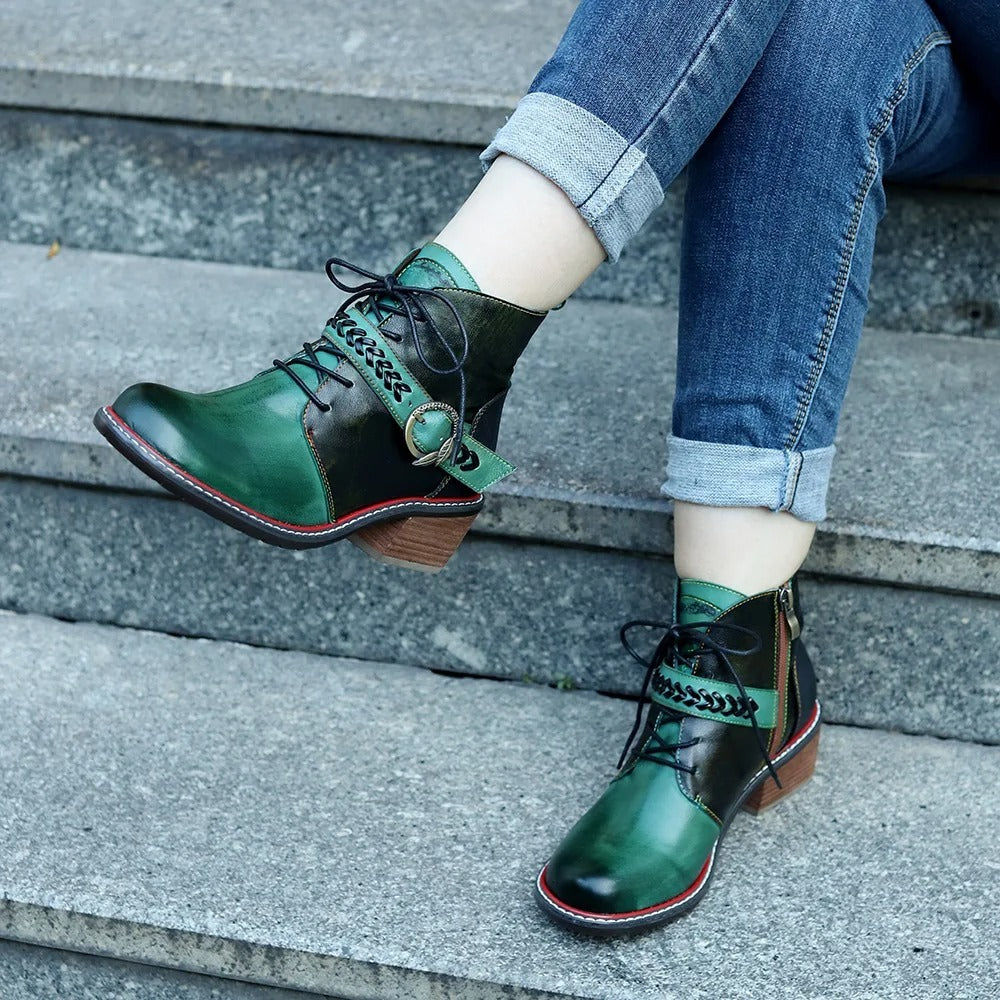 Bottines vertes
