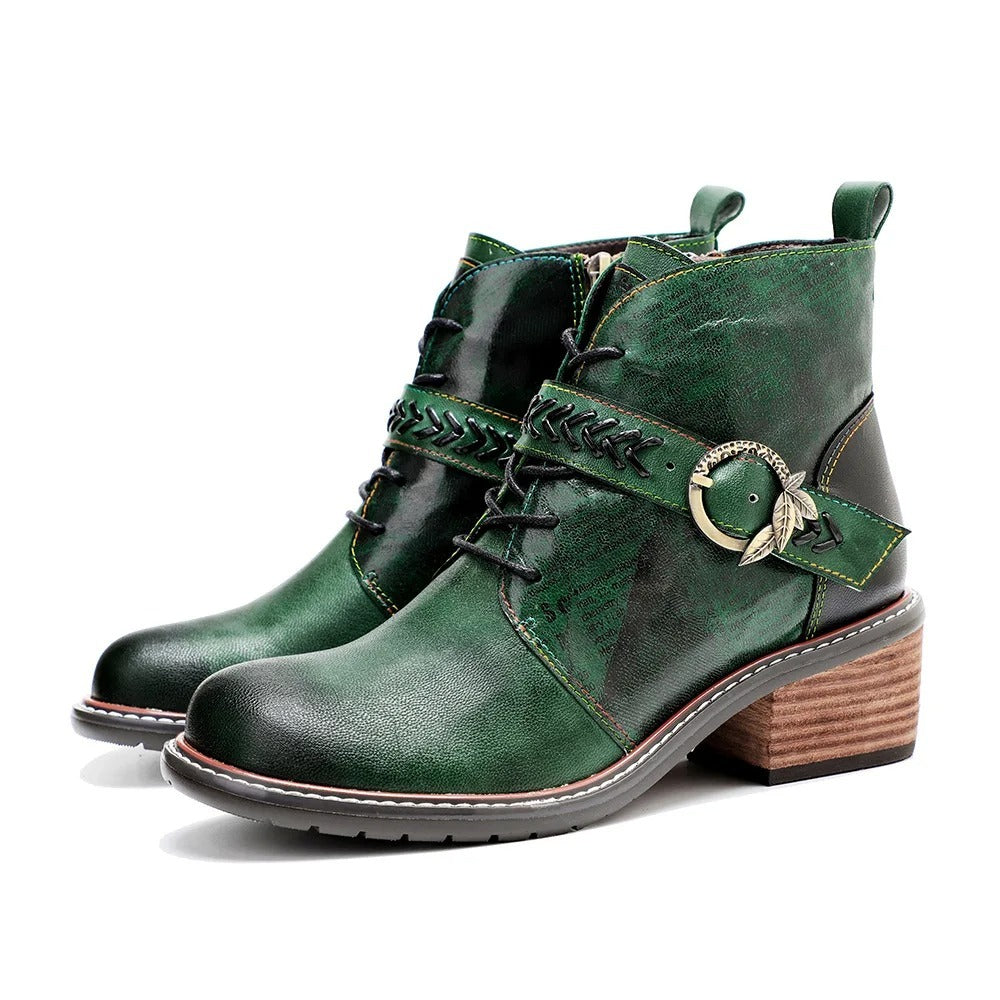 Bottines vertes
