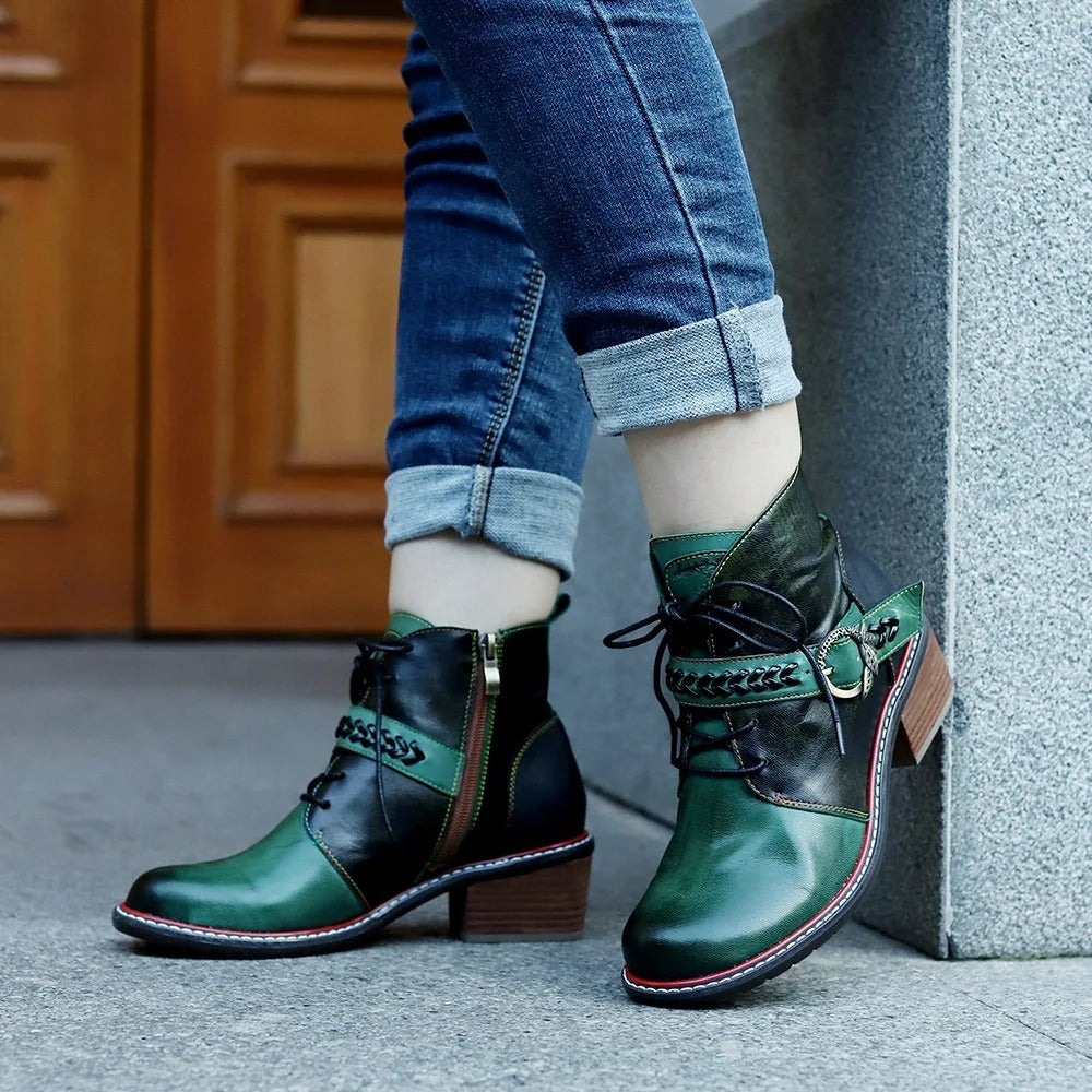 Bottines vertes