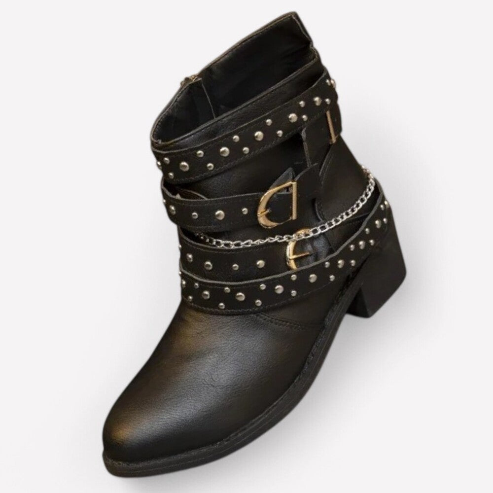 Bottines cloutées pour femme