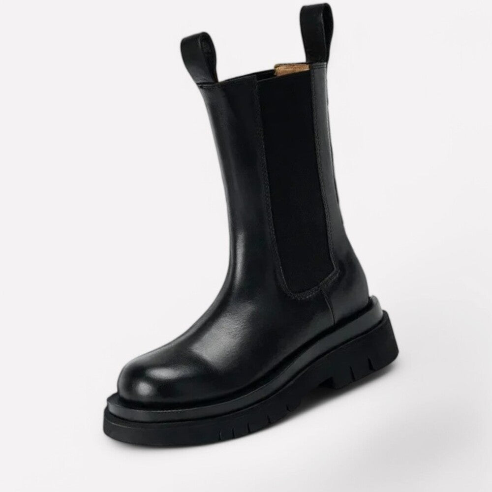 Bottines compensées noires